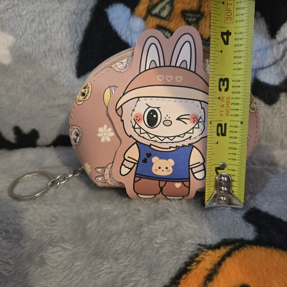 Cute Brown Labubu Coin Purse